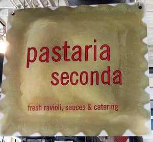 Pastaria Seconda's sign at the North Market