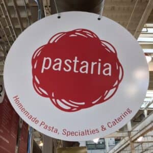 Pastaria's sign at the North Market